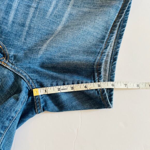 Old Navy Size 4 5" inseam The Boyfriend Denim Jean Short Deep Sea - Picture 6 of 7